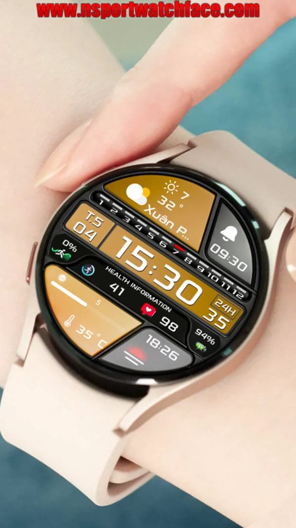 N-Sport701- Digital Times N-Sport Watch Face -Samsung Galaxy Watch Ultra/7/6/5/4 - Hình Ảnh 6