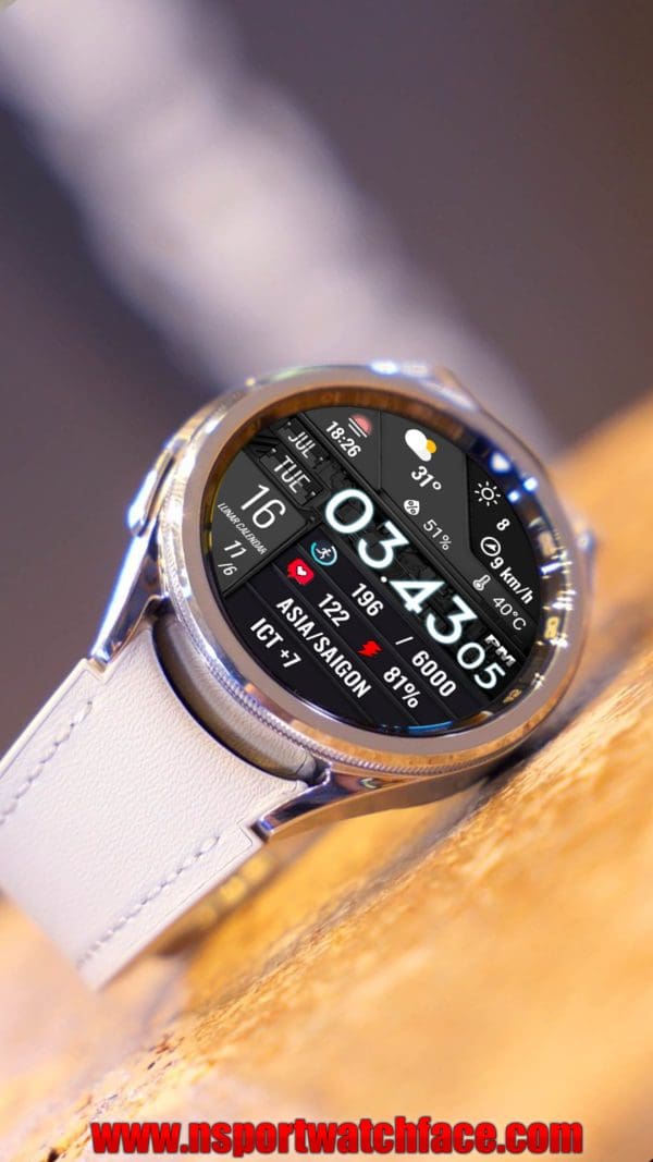 N-Sport705 Digital Information N-Sport Watch Face - Hình Ảnh 8