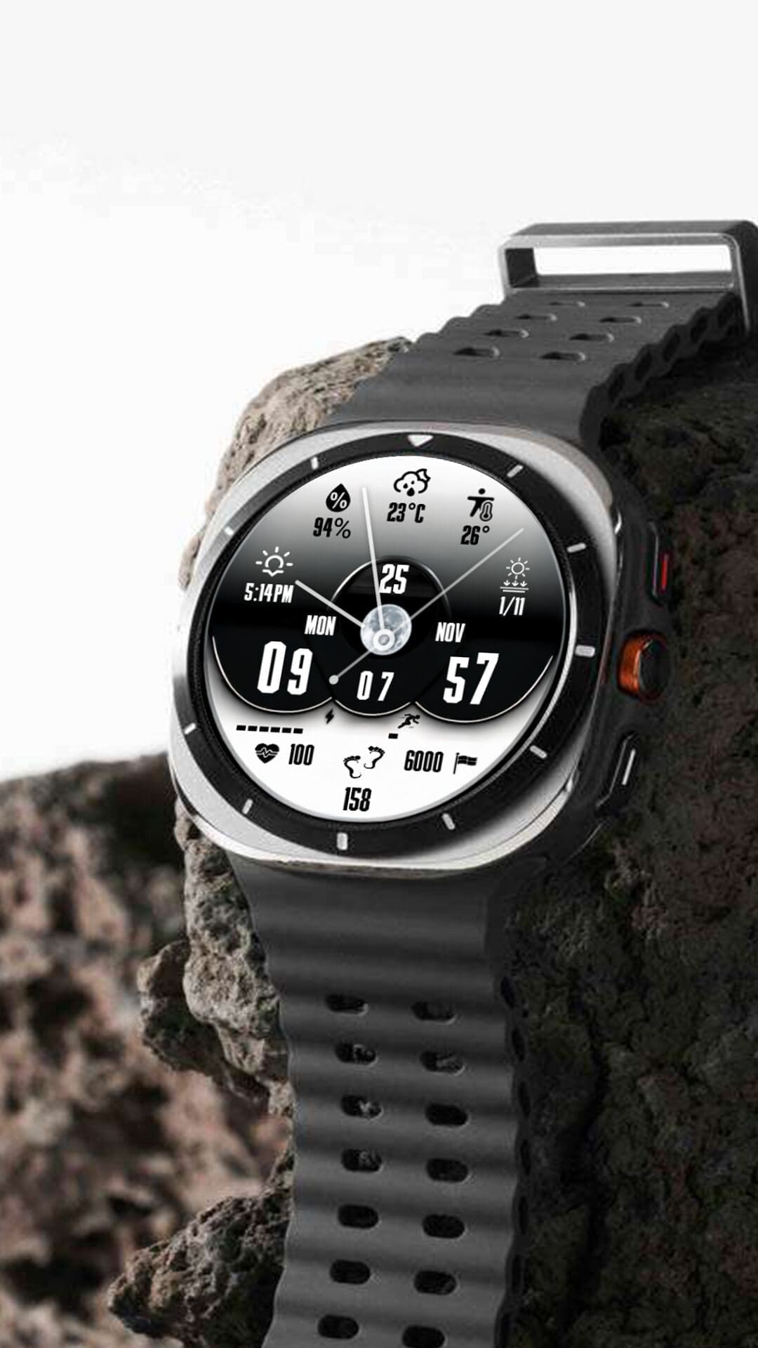 Samsung Galaxy Watch faces - N-SPORT718 Hybird Colors N-SPORT Watch Face
