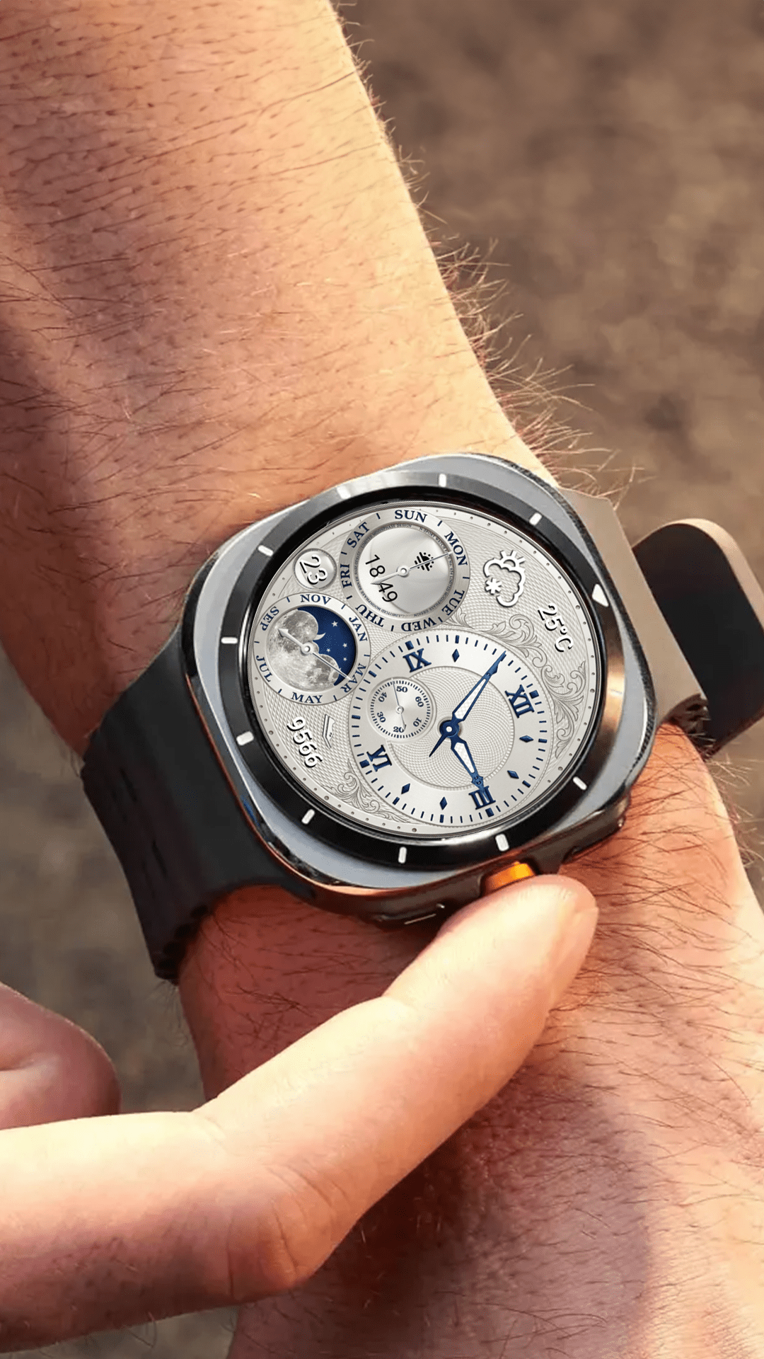 Samsung Watch Face - N-SPORT654 Moonphase Weather N-SPORT Watch Face