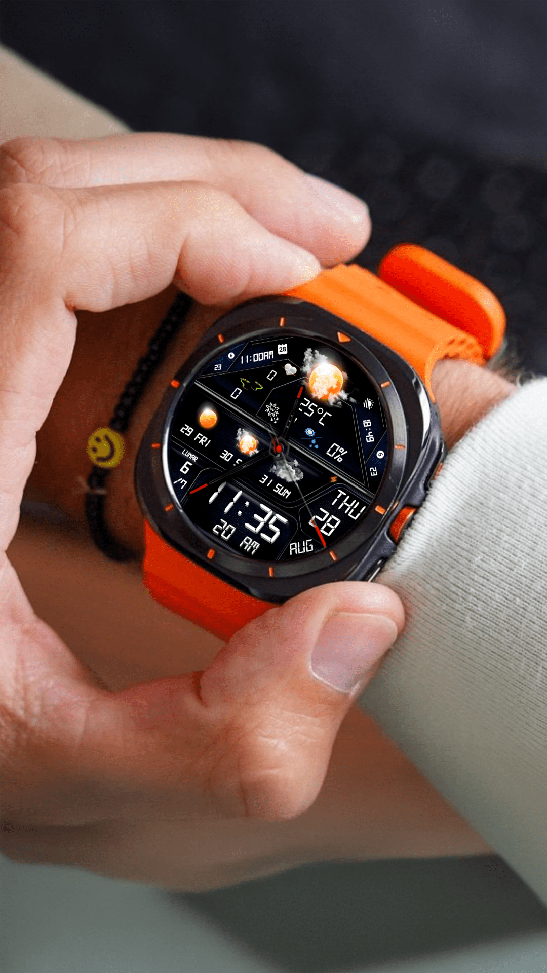 Samsung Galaxy Watch faces - N-SPORT759 Weather Digital Watch Face