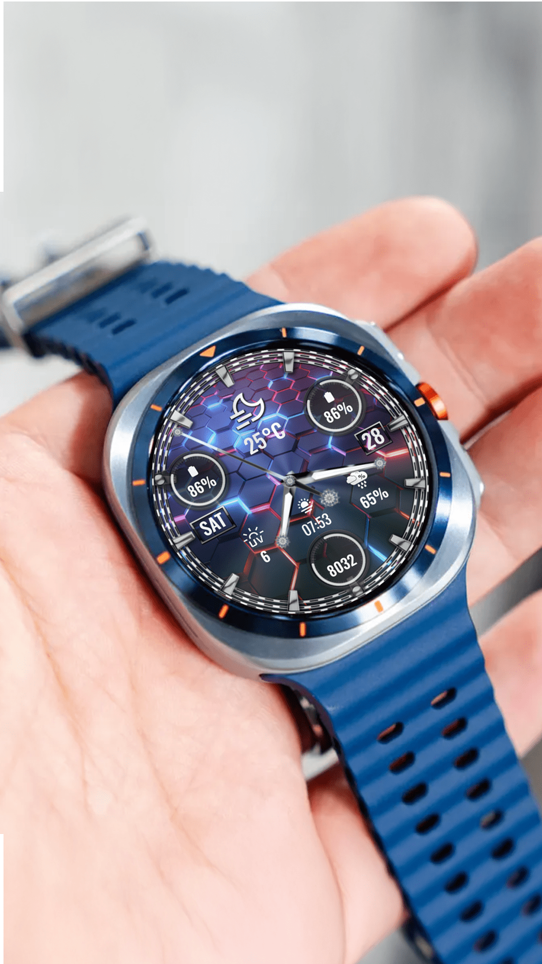 Samsung Galaxy Watch faces - N-SPORT782 Modern Analog Watch N-SPORT Watch Face