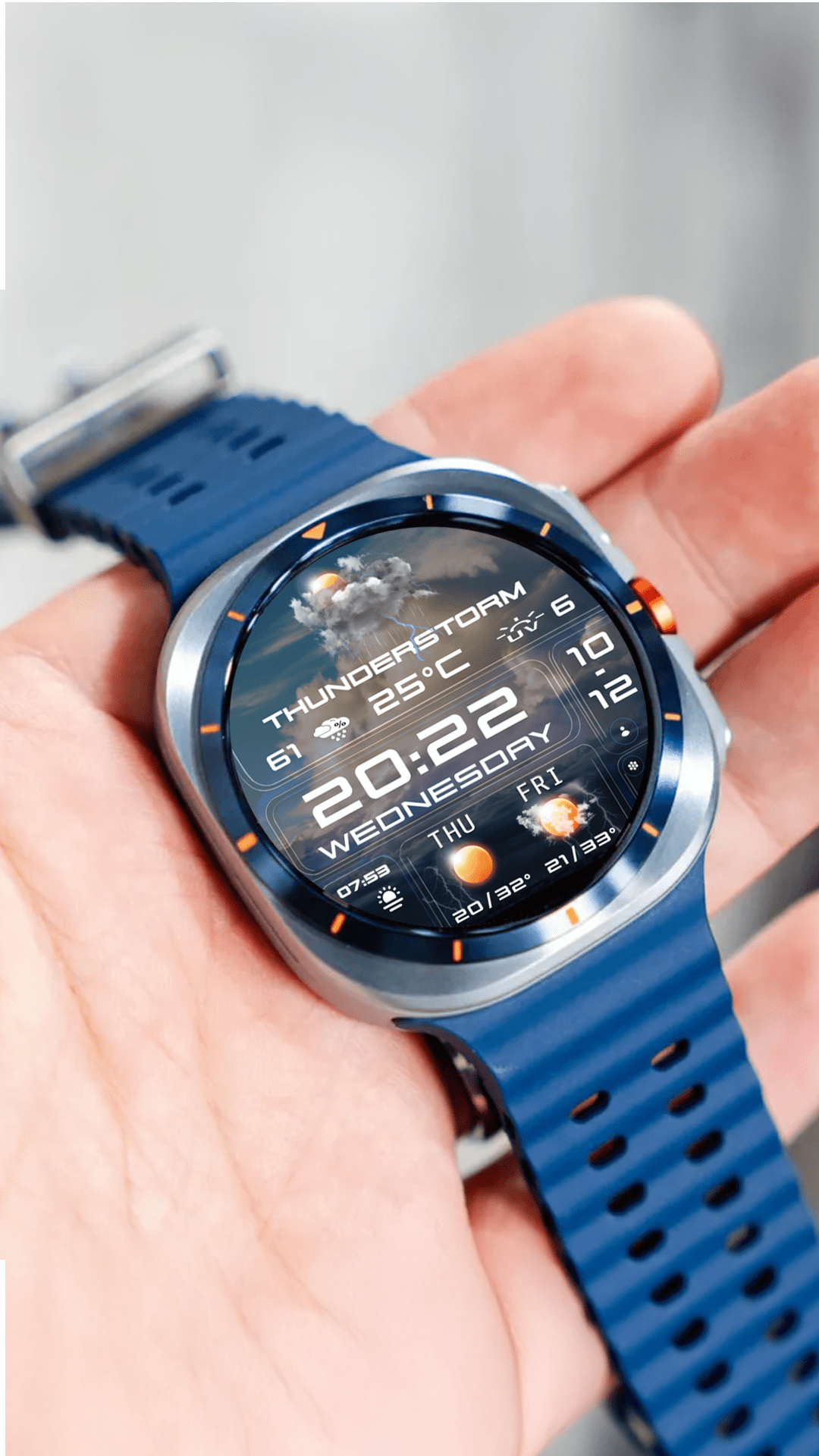 Samsung Galaxy Watch faces - N-SPORT 758 Watch Face Wear OS N-SPORT Watch Face Samsung Galaxy Watch Ultra 8/7/6/5/4