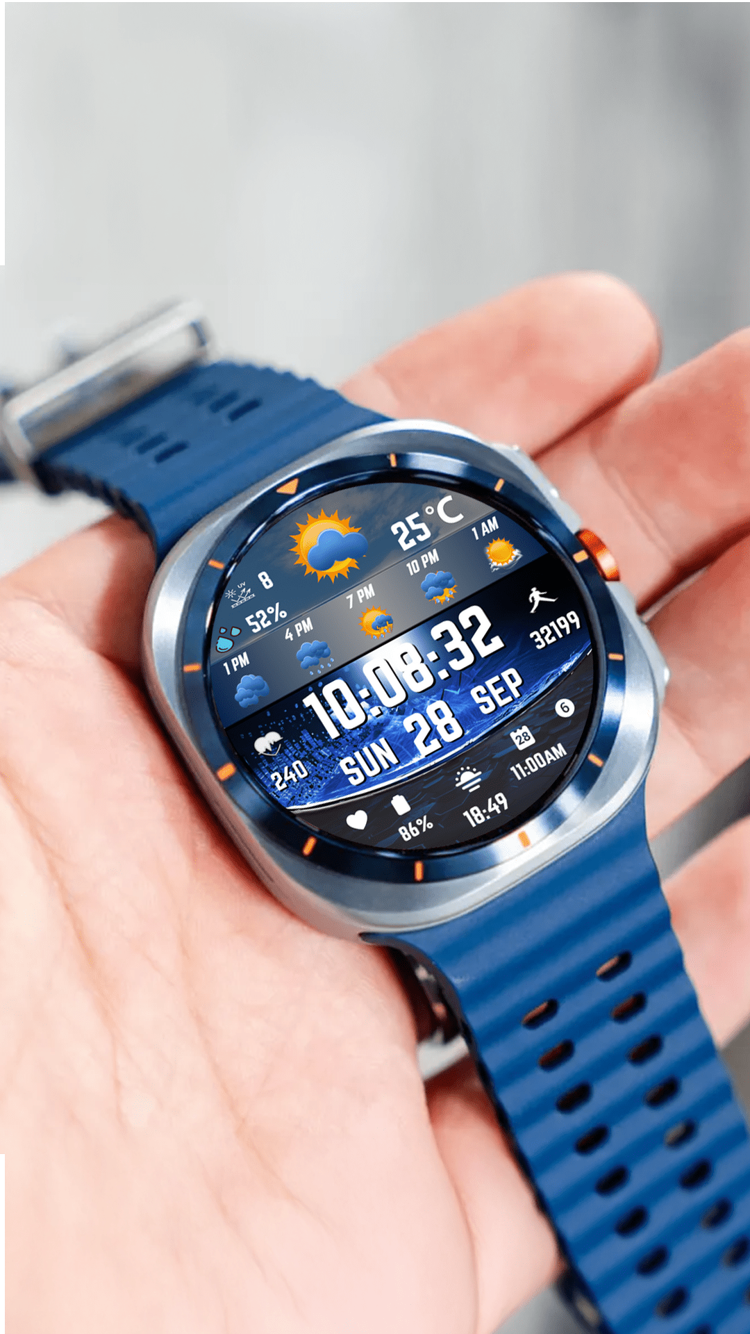 Samsung Galaxy Watch faces - N-SPORT765 Digital N-SPORT Watch Face