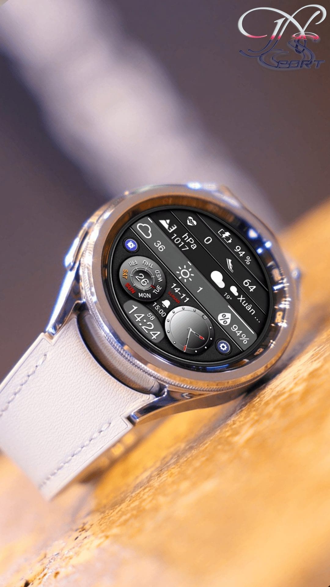 Samsung Galaxy Watch faces - N-SPORT 675 Luxury Hybrid Watch Face for Samsung & Wear OS