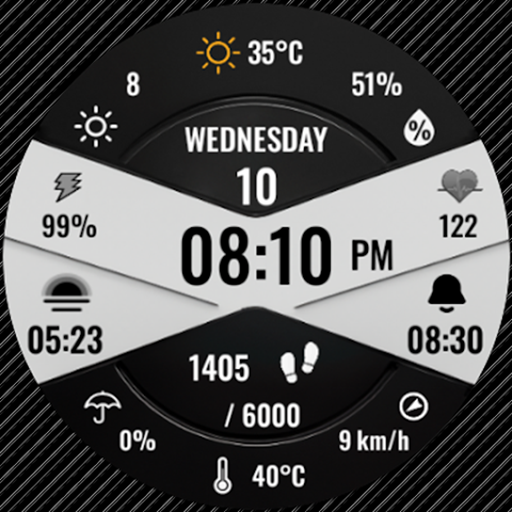 Samsung Watch Ultra face - N-SPORT 702 Luxury Digital Watch Face for Samsung & Wear OS