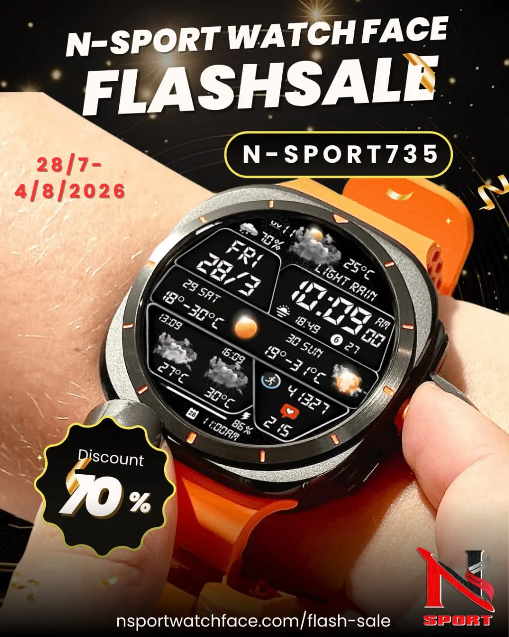 N-SPORT735 Flash Sale 50% Off