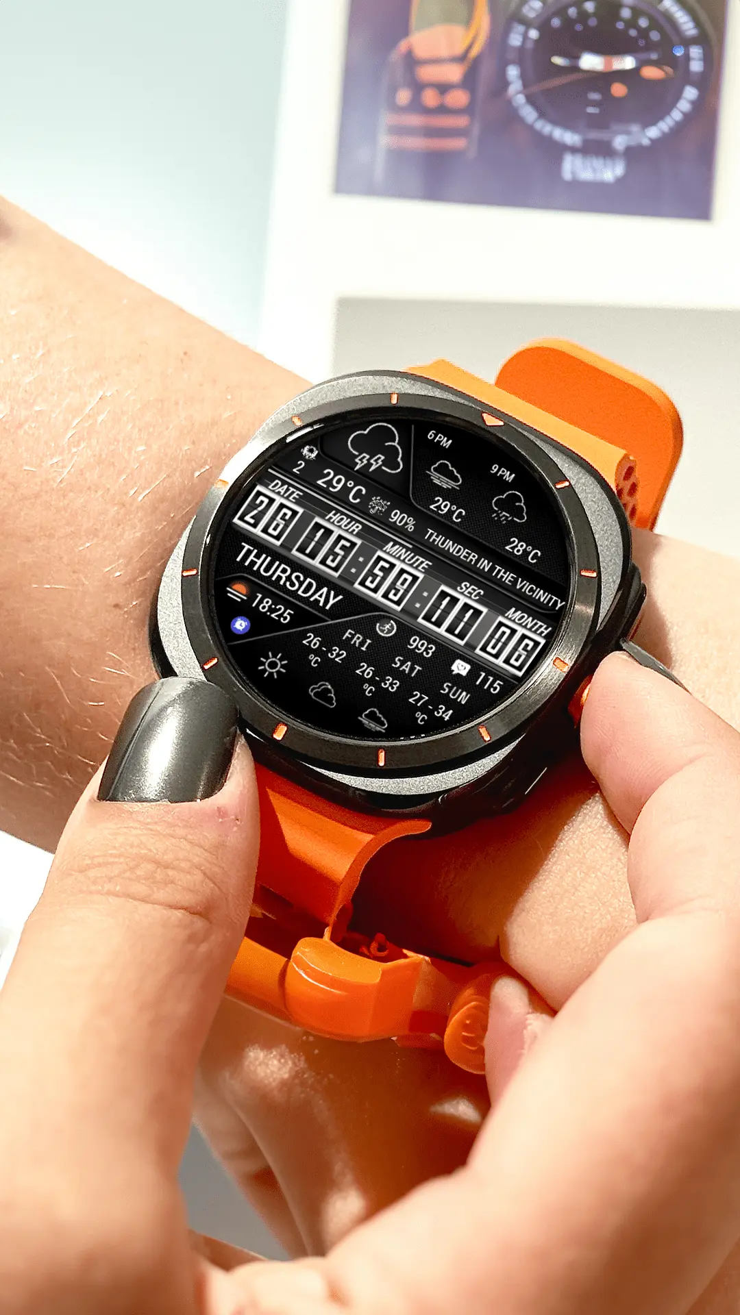 N-SPORT 736 Galaxy Watch Face