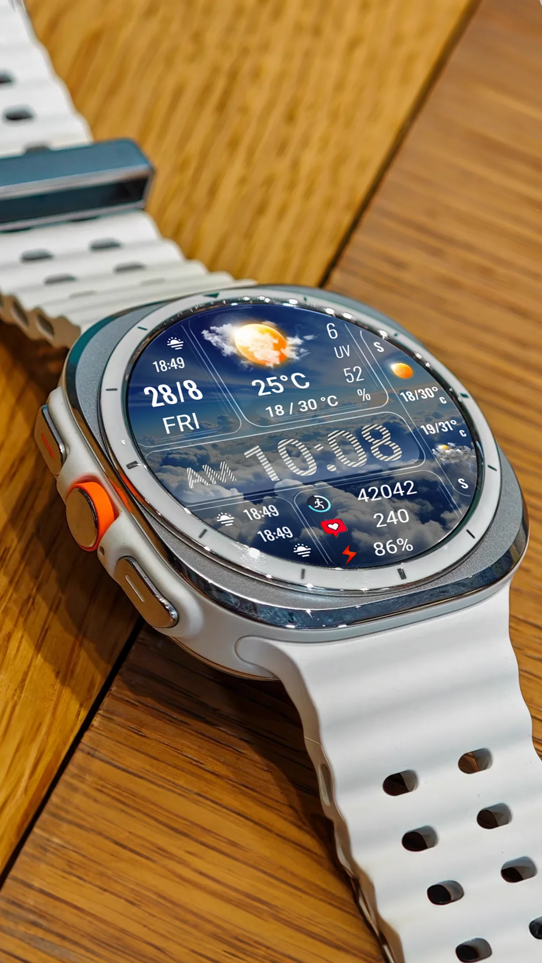 N-SPORT 714 Samsung Galaxy Watch AMOLED Interface