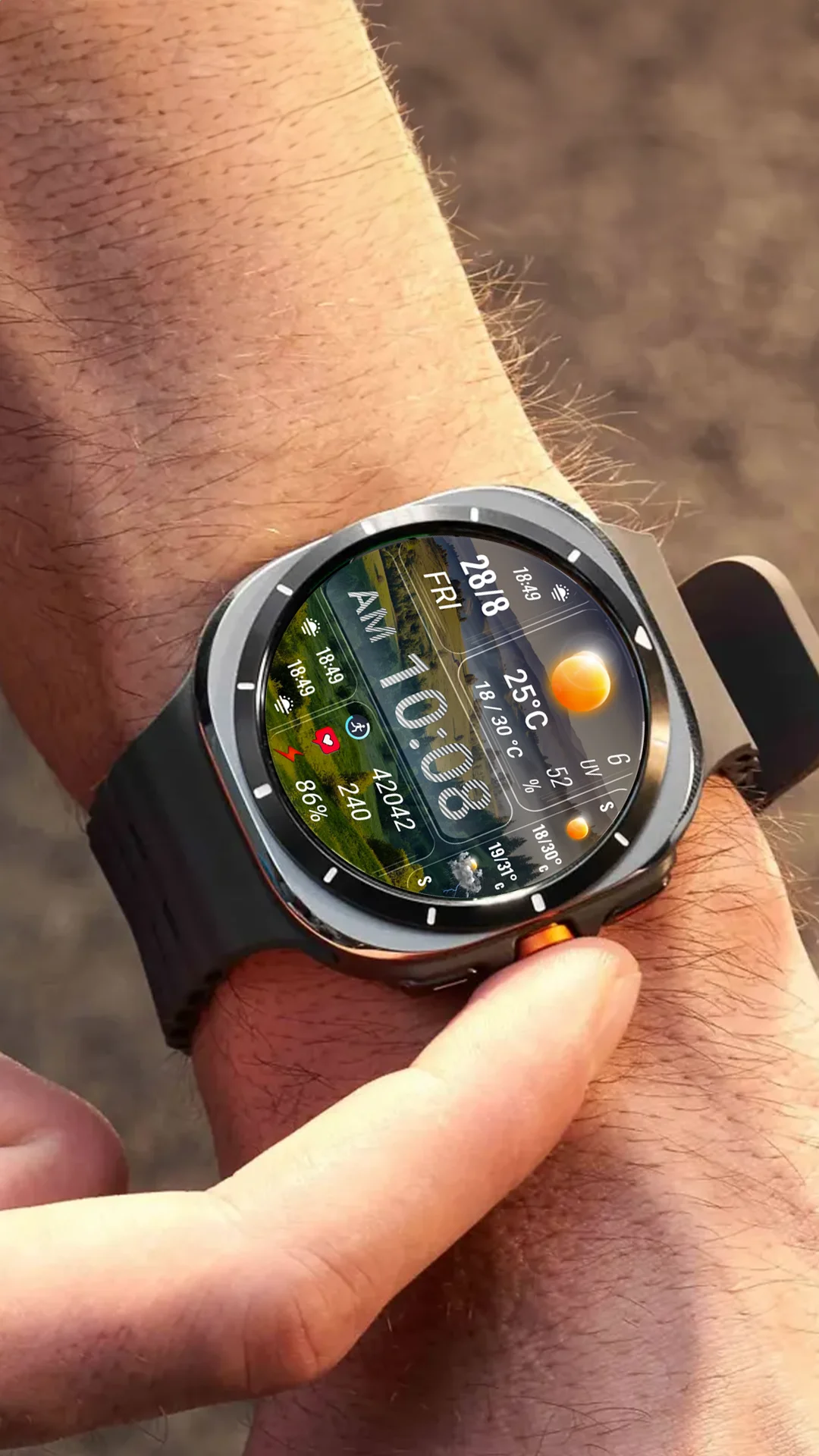 N-SPORT 333 Moonphase Watch Face